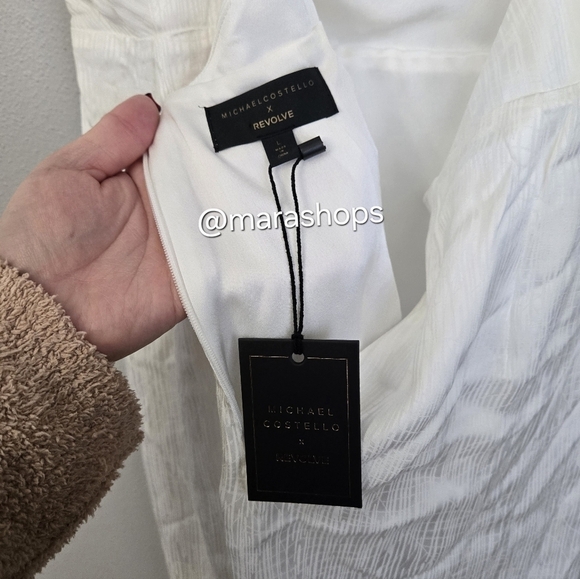 Michael Costello x REVOLVE Tessa Midi Dress in Ivory - Picture 6 of 6